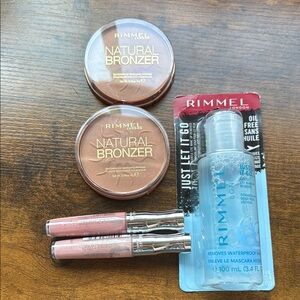 Rimmel Natural Bronzer, Lip Gloss, and Makeup Remover